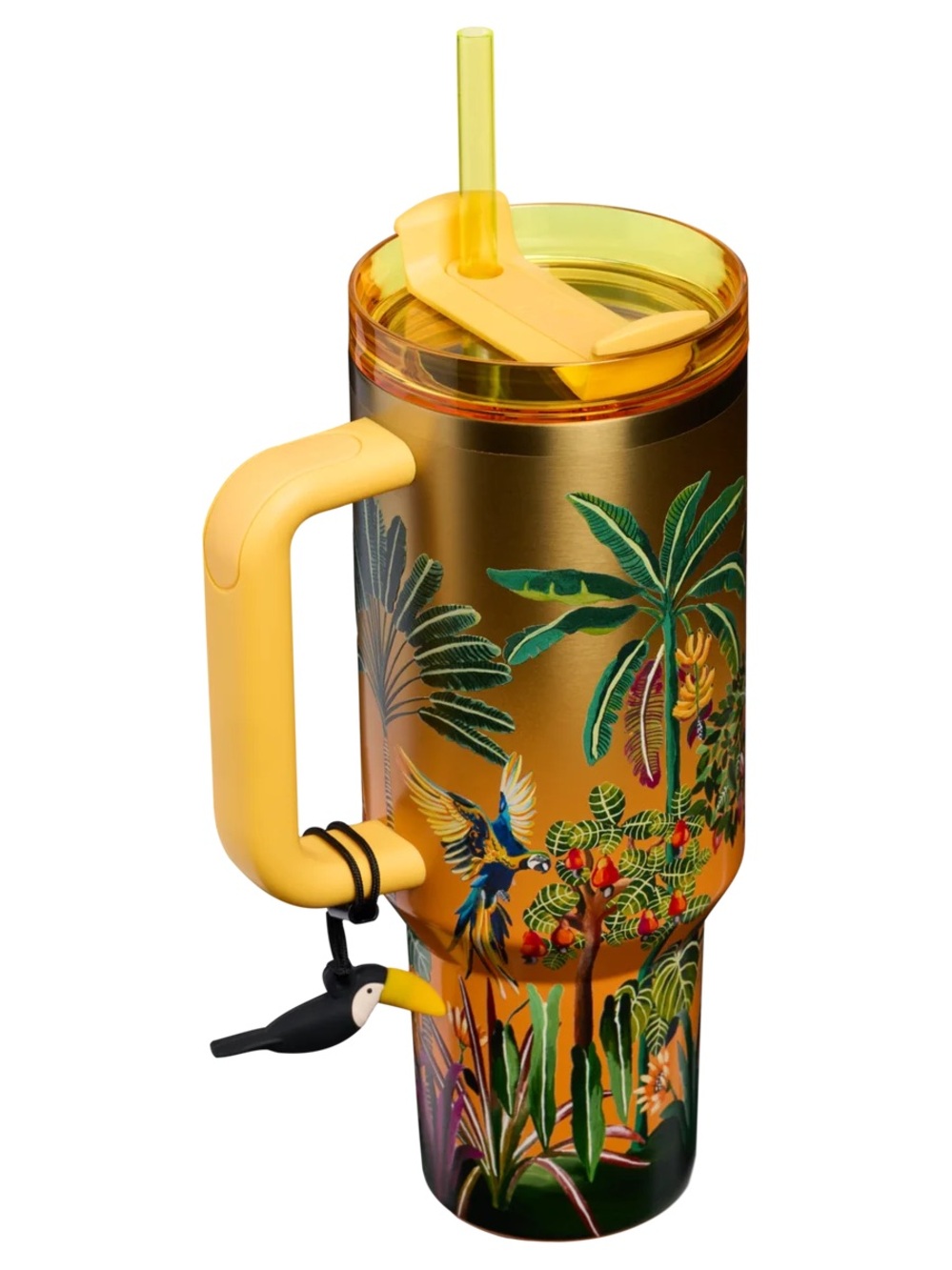 Stanley Farm Rio Gold Insulated Travel Mug with Yellow Handle 30oz - Picture 4 of 8